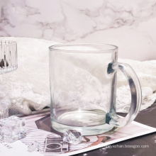 Custom printed 11oz Clear glass blank mug sublimation glass cup coffee